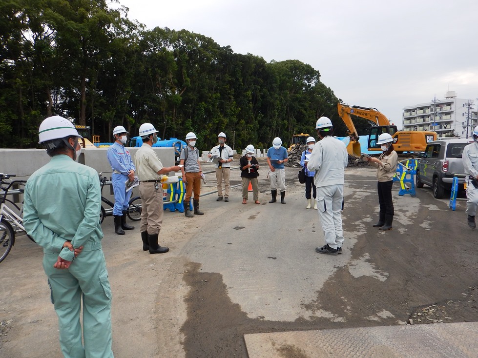 東園田防災拠点（工事現場）