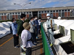 汚水処理施設の見学