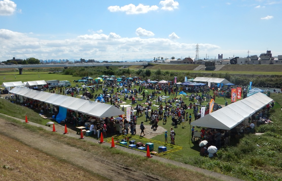 藻川中園橋で水辺まつりが開催されました！
