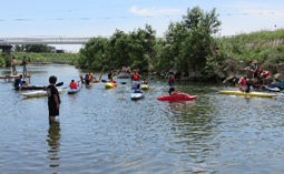 カヌー、あしぶねなどの乗船体験
