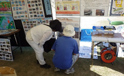 猪名川河川レンジャーパネルなどの展示